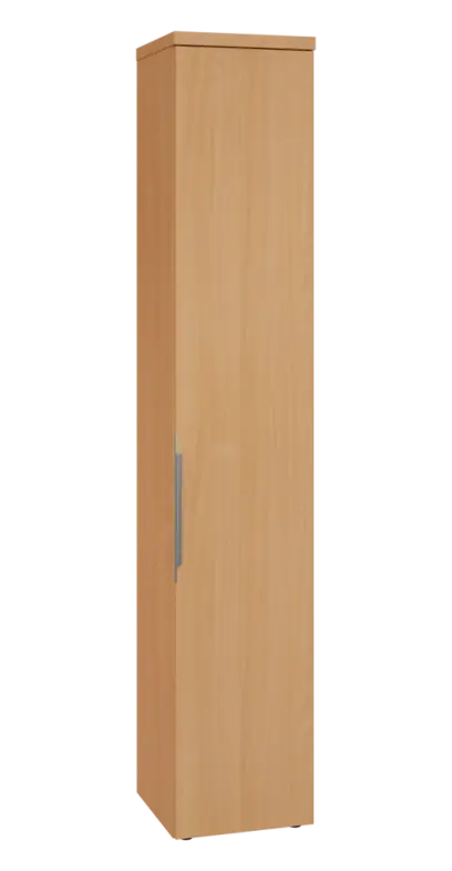 SIN 6 - 4D kancelářská skříň, 1-dveřová, pravá, 2170x400x400, buk royal